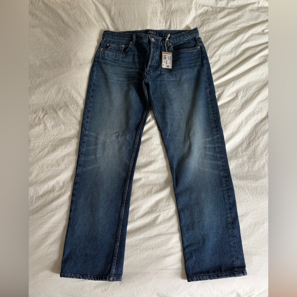 A.P.C. New Standard Stonewashed Indigo Straight-Leg Jeans